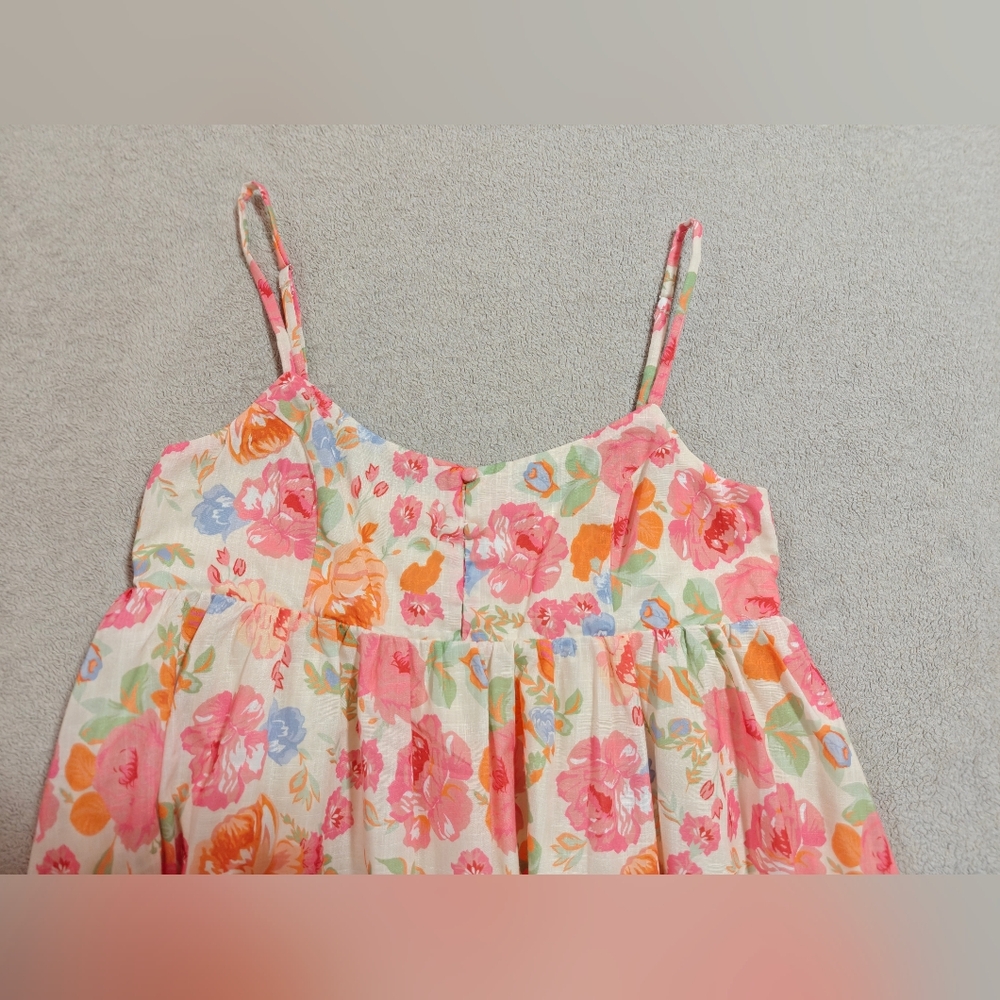 Storia Floral Empire Spaghetti Strap Midi Maxi Dress Size Small S - Picture 3 of 8